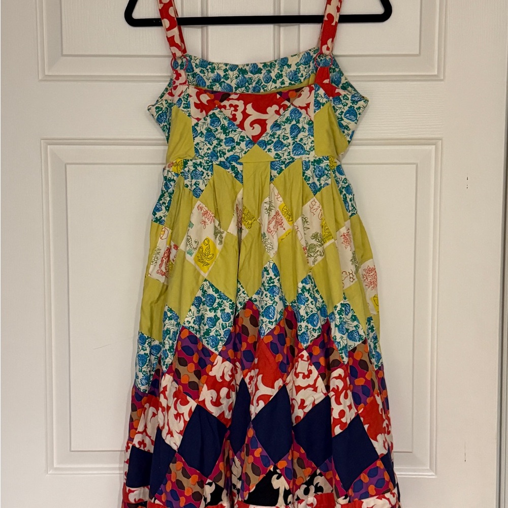 Anthropologie Multicolor Patchwork Dress